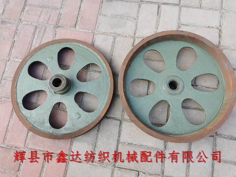織布機皮帶盤加工_F00-4三角皮帶輪批發_紡織配件鑄鐵件